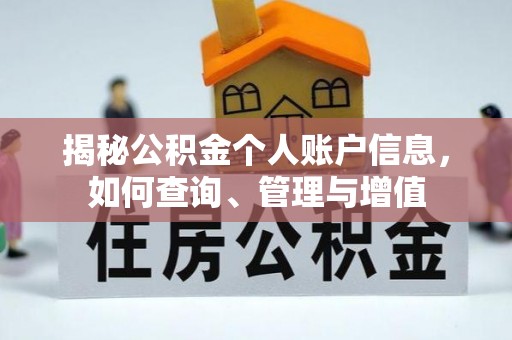 思明揭秘公积金个人账户信息，如何查询、管理与增值