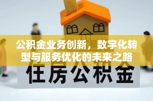 思明公积金业务创新，数字化转型与服务优化的未来之路
