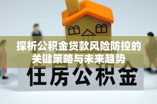 思明探析公积金贷款风险防控的关键策略与未来趋势