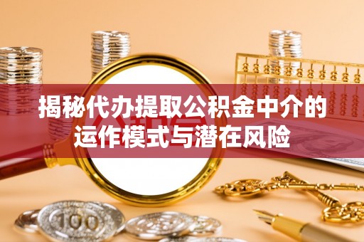 思明揭秘代办提取公积金中介的运作模式与潜在风险