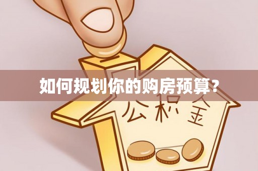 思明如何规划你的购房预算？