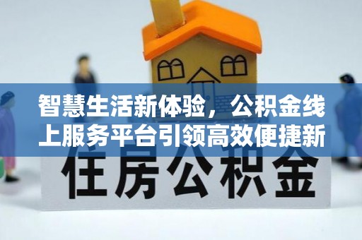 思明智慧生活新体验，公积金线上服务平台引领高效便捷新时代