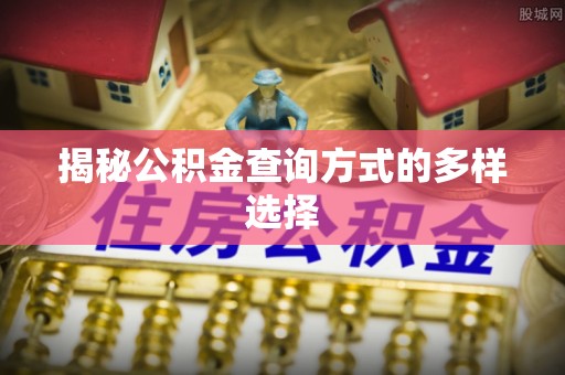 思明揭秘公积金查询方式的多样选择
