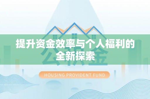 思明提升资金效率与个人福利的全新探索