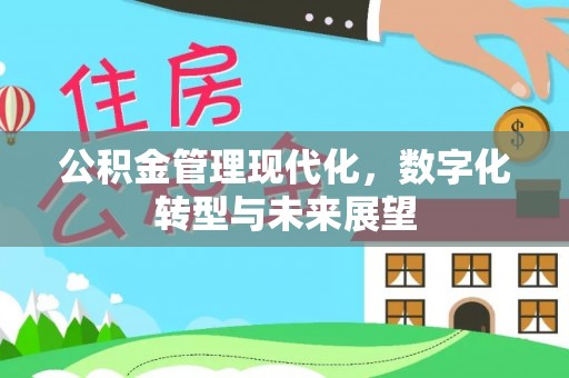 思明公积金管理现代化，数字化转型与未来展望