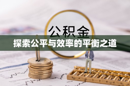 思明探索公平与效率的平衡之道