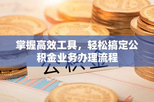 思明掌握高效工具，轻松搞定公积金业务办理流程