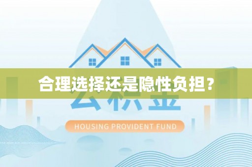 思明合理选择还是隐性负担？
