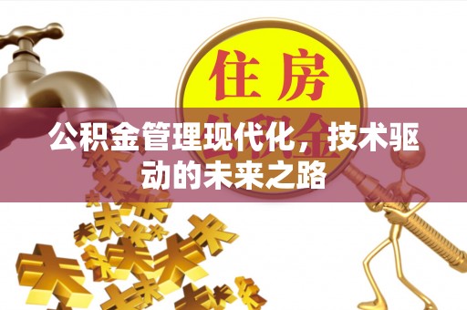 思明公积金管理现代化，技术驱动的未来之路